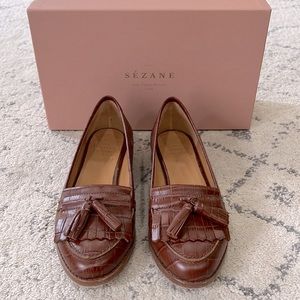 SÉZANE MOCSSINS LISA CAMEL CROCO